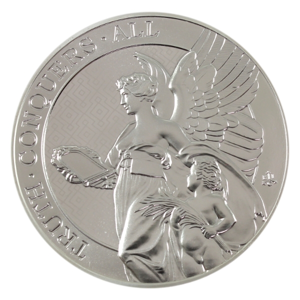 5oz St. Helena 2022 5 Pounds Truth Conquers All .999 Fine Silver Round (Tax Exempt)