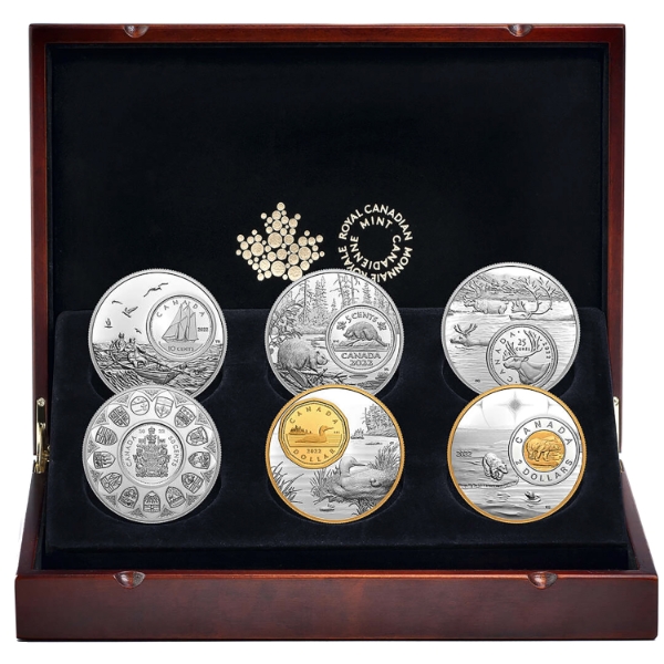 2022 The Bigger Picture 6-Piece Set of 5oz .9999 Fine Silver Coins (Tax Exempt)