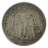 Image 2 : France Silver Lan 8 (1799)L 5 Francs VF (scratch)