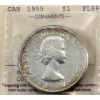 Image 1 : Silver $1 1955 ICCS PL66