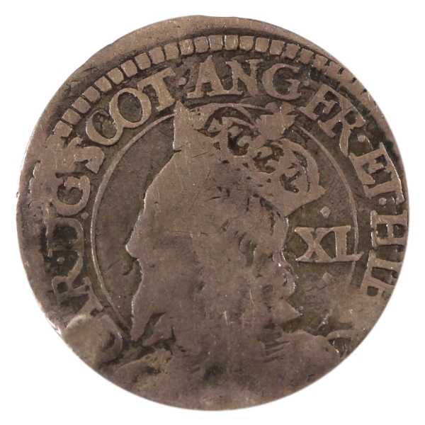 Scotland Silver 1625-49 40 Pence Fine