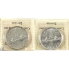 Image 2 : Silver $1 1953 NSF SWL EF40 & 1954 SWL MS62 ICCS Certified. 2pcs.