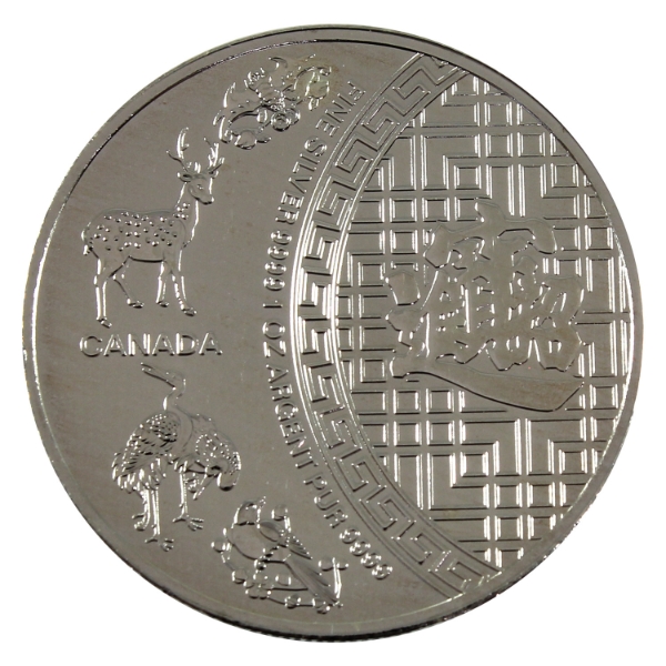 1oz 2014 $5 The Five Blessings .9999 Fine Silver Round (Tax Exempt)