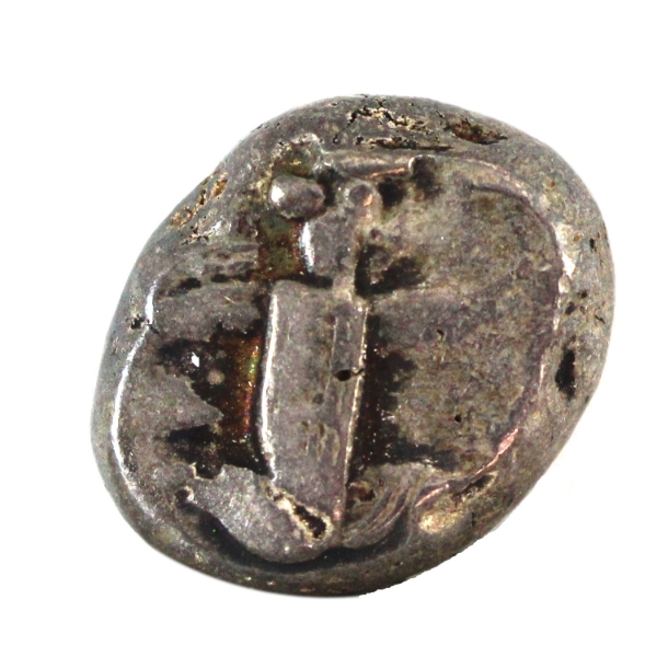 Ancient Persia Silver 455-420 BC Artaxerxes I Siglos VF REV. Countermarked