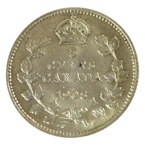 5-cent 1908 Small 8 GEM BU