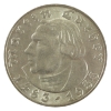 Image 1 : Germany-Third Reich Silver 1933A 5 Reichsmark 450th Ann. of the Birth of Martin Luther BU