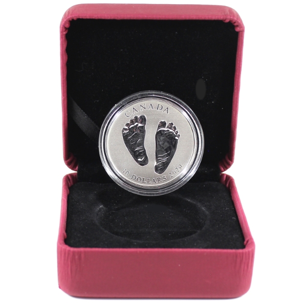 2020 $10 Welcome to the World Baby Feet Fine Silver Coin (Tax Exempt)