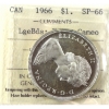 Image 1 : Silver $1 1966 LB ICCS SP66 Heavy Cameo! *Rare Strike!*