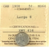 Image 1 : 5-cent 1908 Large 8 ICCS MS64