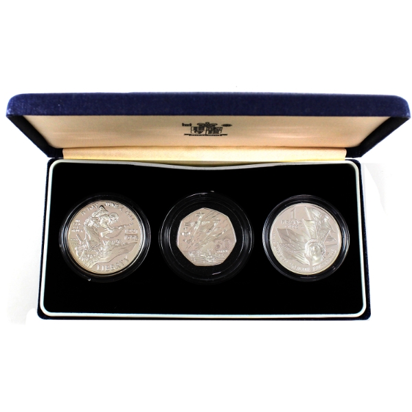 Great Britian 1994 Silver Proof Set Commemorating the 50th Ann. of the Allied Invasion of Europe