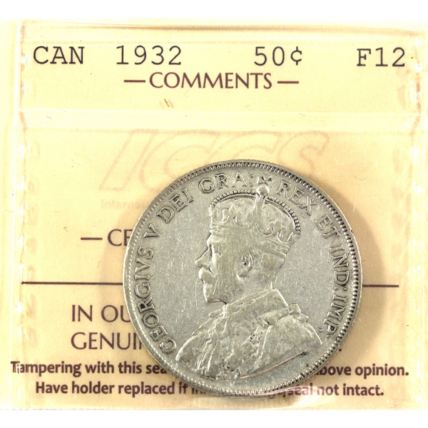 50-cent 1932 ICCS F12