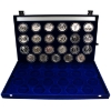 Image 1 : *23x 1oz RCM 1988-2010 $5 SML Set of of .9999 Fine Silver Coins in Blue Velvet Case. 23pcs.