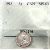 Image 1 : 5-cent 1918 Prestige MS63