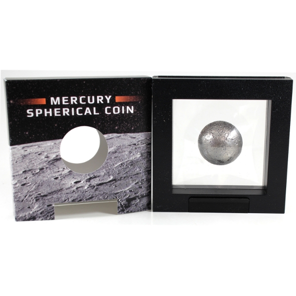 Barbados Silver 2022 $5 Mercury Spherical Coin (Tax Exempt)