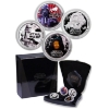 Image 1 : Niue 2011 $2 Darth Vader 1oz .999 Fine 4-Coin Colourized Set (Tax Exempt)