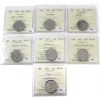Image 1 : 25-cent 2009-2015 ICCS MS66 (Except 2013 MS65). 7pcs. 