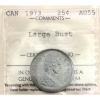 Image 1 : 25-cent 1973 Large Bust ICCS AU55