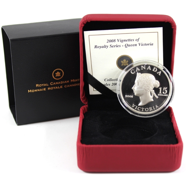 2008 $15 Vignettes of Royalty - Queen Victoria Sterling Silver Coin