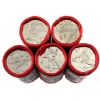 Image 1 : 25-cent 2007-2009 Vancouver Olympics 2010 Special Wrap Quarter Rolls of 40pcs. 5 Rolls. 