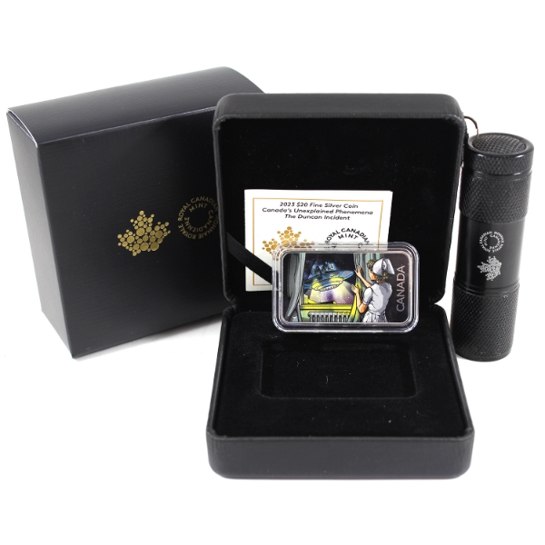 2023 $20 Canada's Unexplained Phenomena - The Duncan Incident Fine Silver Coin (Tax Exempt)