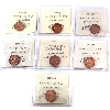 Image 2 : 1-cent 1980, 1983 Far Beads, 1984, 1986, 1987, 1988 & 1989 ICCS MS65 Red. 7pcs.