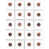 Image 1 : ERRORS & Varieties 1-cent & 5-cent 1938-1998 Bulk Collection in 2x 20-Pocket Sheets. 40pcs. 