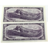 Image 2 : BC-40bA 1954 $10 *B/D Replacement Consecutive Notes in Sequence Beattie-Rasminsky 2pcs