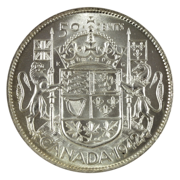 50-cent 1942 Choice BU