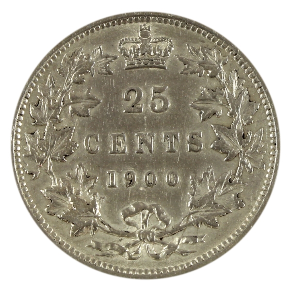 25-cent 1900 EF