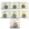 Image 1 : 25-cent 2002P to 2008 ICCS MS65. 7pcs. 