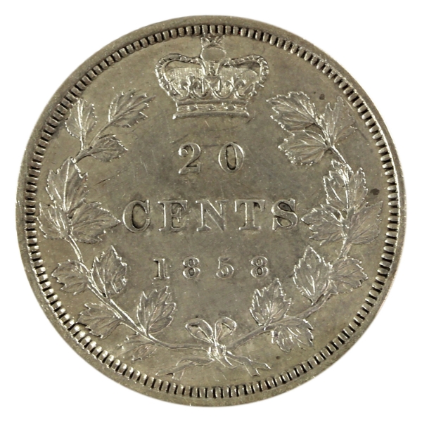 20-cent 1858 Coinage Extra Fine