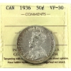 Image 1 : 50-cent 1936 ICCS VF30
