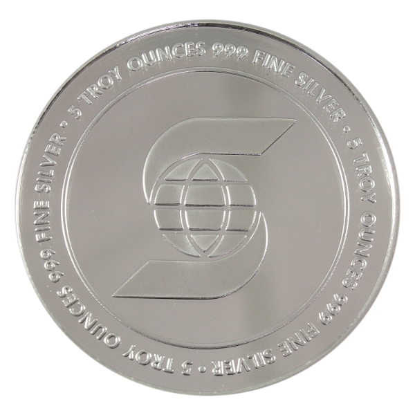 5oz Scotiabank .999 Fine Silver Round (Tax Exempt)