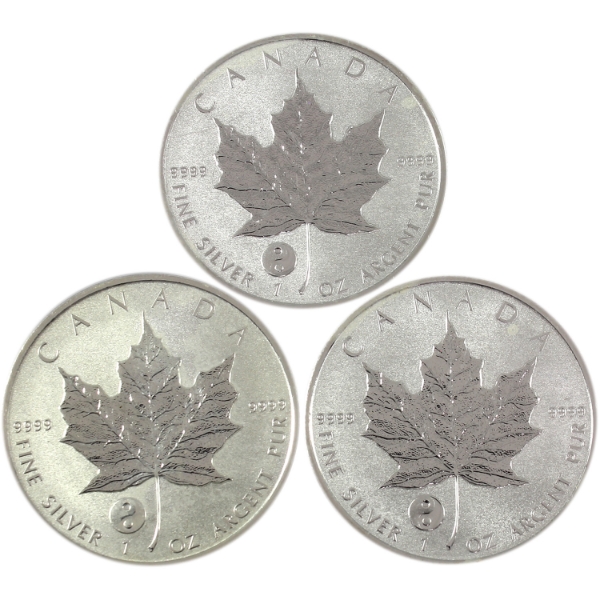 3x 1oz 2016 $5 SML w/ Ying Yang Privy Mark .9999 Fine Silver Coins. 3pcs. (Tax Exempt)