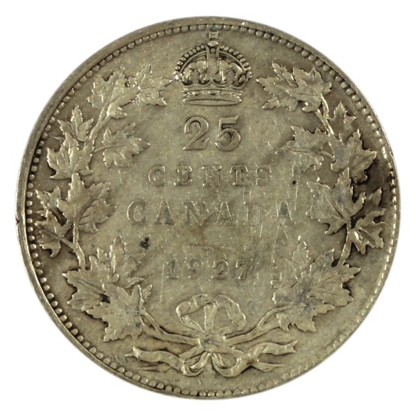 25-cent 1927 F-VF (Impaired)