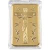 Image 1 : 1oz Ten Commandments Gold Plated Copper Art Bar