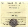 Image 1 : 5-cent 1880H Obv 3 ICCS AU55