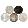 Image 1 : 5x 1oz Assorted Fine Silver Rounds. 5pcs. (Tax Exempt)