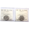 Image 1 : 5-cent 1957 & 1958 ICCS PL66. 2pcs.