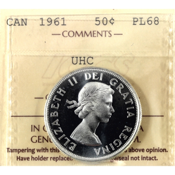 50-cent 1961 ICCS PL68 Ultra Heavy Cameo