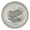Image 1 : 2oz Australia 2007 $2 Year of the Pig .999 Fine Silver Coin (Tax Exempt)