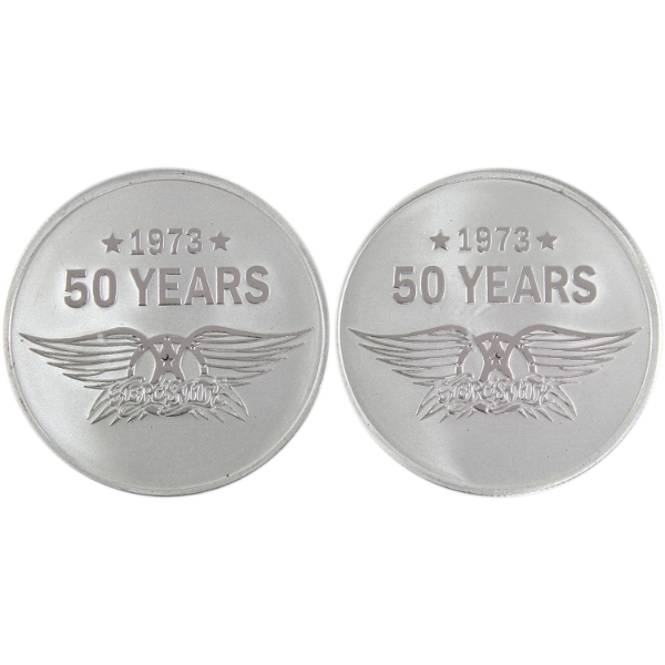 2x Niue Silver 2023 $2 50 Years of Aerosmith .999 Fine Silver Coins. 2pcs. (Tax Exempt)