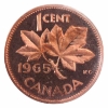 Image 3 : 1-cent 1965 LB B5 Type 3 ICCS PL66 Red