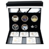 Image 1 : 2016-2017 $20 Landscape Illusion 1oz .9999 Fine Silver 5-Coin Set in Deluxe Case (Tax Exempt)