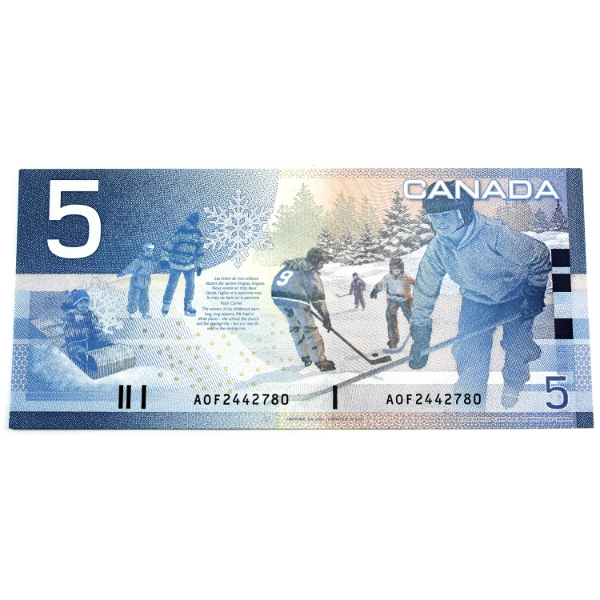 BC-62a 2001 $5 UNC or Better Knight-Dodge SN: AOF2442780 Short Run