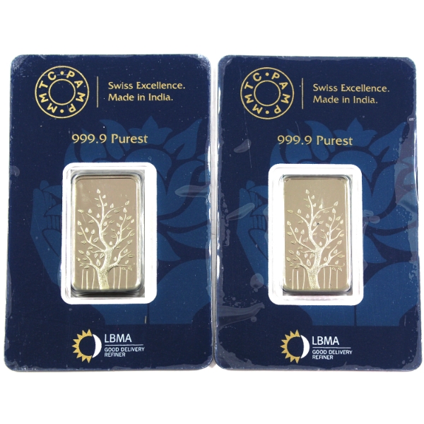 3x 10g MMTC-PAMP Banyan Tree .9999 Fine Silver Bars in Assay Cards. 3pcs.  (Tax Exempt)