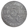 Image 2 : 5-cent 1909 Round Leaves Cross Bow Tie EF-AU