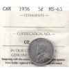 Image 1 : 5-cent 1936 ICCS MS63 