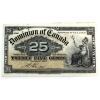Image 1 : ERROR 1900 25-cent Cut Off Size UNC or Better Bouville