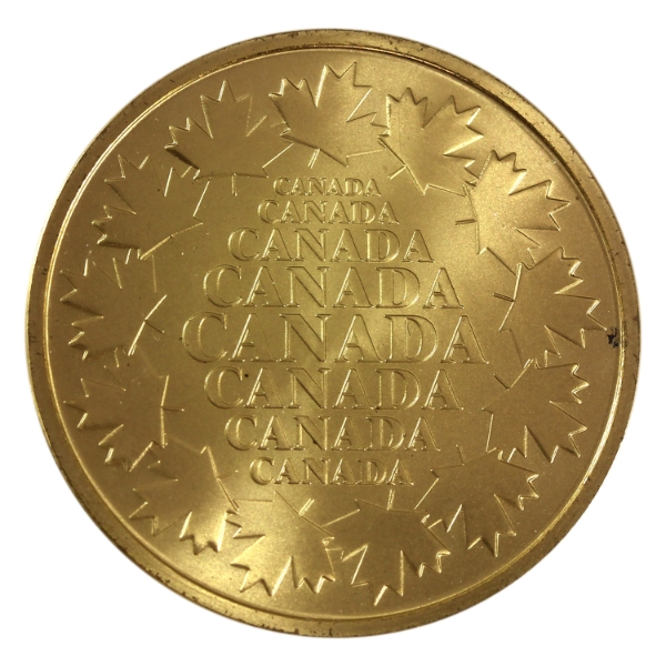 Test Token SS-8 Salesman Sample Token Gold Colour 30mm, 9.1g Plain Edge